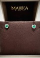 Marika gold earrings with diamonds and emeralds OR8001S.AR.8