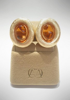 Soara silver earrings with amber SOA2327