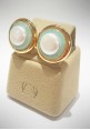 Soara silver earrings with aquamarine and pearls SOA2324