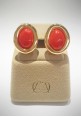 Soara silver earrings with coral SOA2328