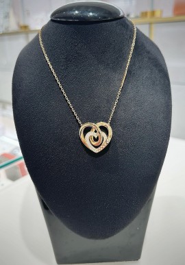 Crivelli rose gold with diamonds necklace CRV23061