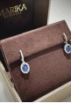 Marika white gold earrings with diamonds and sapphires OR8918Z B.3