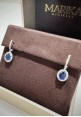 Marika white gold earrings with diamonds and sapphires OR8918Z B.3