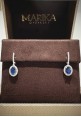 Marika white gold earrings with diamonds and sapphires OR8918Z B.3