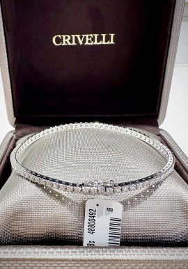 Crivelli white gold tennis bracelet with brilliant cut diamonds CRV2413