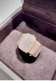 Crivelli rose gold ring with pavé brilliant cut diamonds CRV2417
