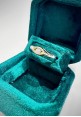 Nihama gold and diamond 'solitaire' ring SAD495