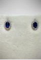 Nihama white gold earrings with diamonds and sapphires NO506804ZFD