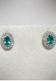 White gold earringsNihama with diamonds and emeralds N0504004SMN060