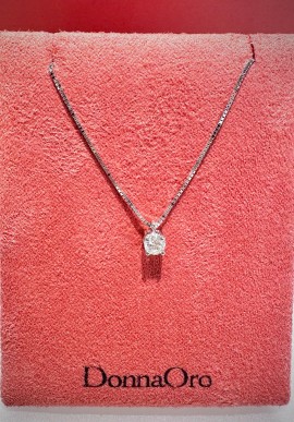 Collana "punto luce" Donnaoro in oro e diamante DGP005.S24