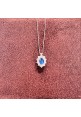 Collana Marika in oro bianco con diamanti e zaffiro CD8066ZAR.4