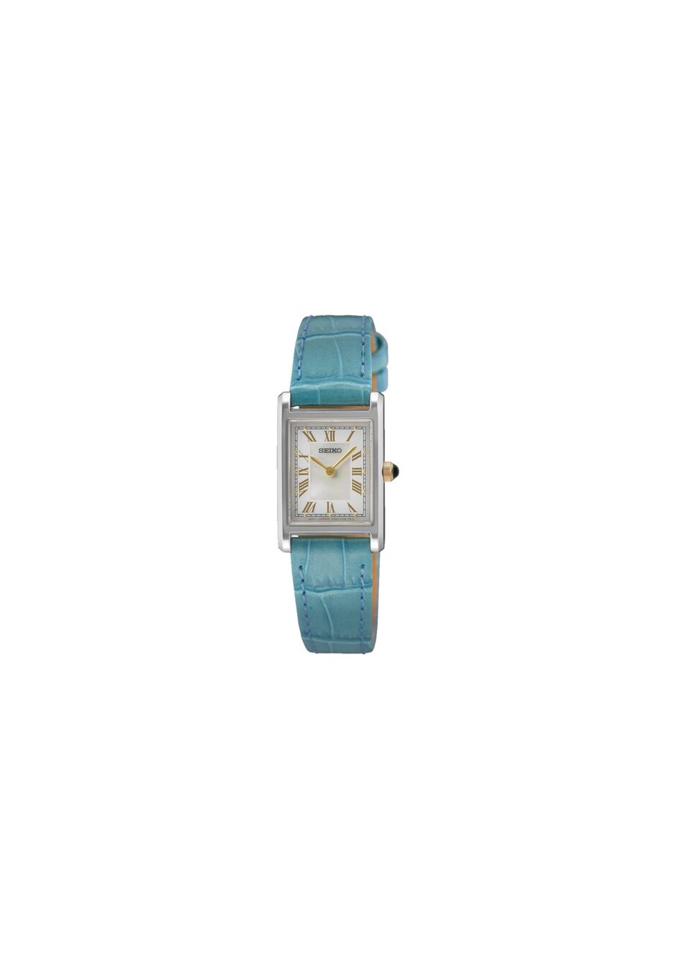 Orologio Seiko Da Donna SWR100P1 - Classico Analogo Con Cinturino In Pelle Marrone, Cassa Acciaio 22mm, Vetro Minerale, Impermeabile 5 Bar