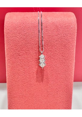 Collana "Trilogy" Donnaoro in oro bianco e diamanti DPT11178.S028