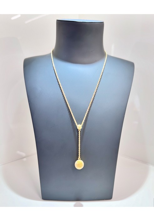 Collana Pesavento in argento dorato collezione Pixel WPXLE142