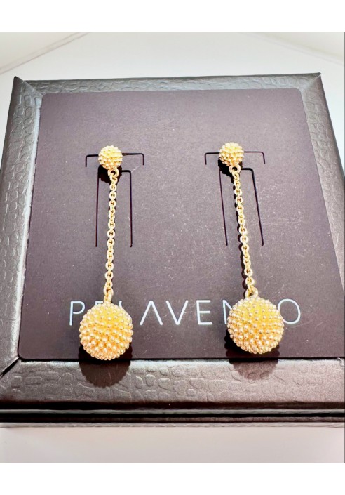 Orecchini Pesavento in argento dorato collezione Pixel WPXLO182