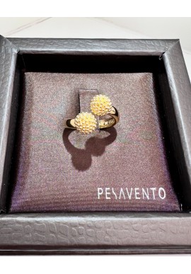 Anello Pesavento in argento dorato collezione Pixel WPXLA608.M