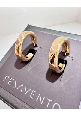 Orecchi Pesavento in argento dorato collezione Elegance WELGO006
