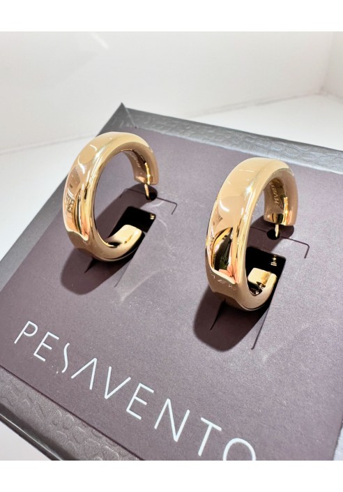 Orecchi Pesavento in argento dorato collezione Elegance WELGO006