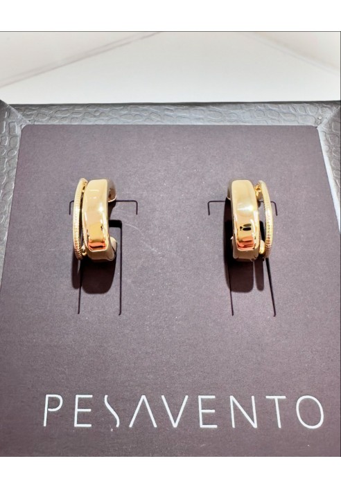 Orecchini Pesavento in argento dorato collezione Forever Chic WPLVO2158