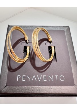 Orecchini Pesavento in argento dorato collezione DNA Spring WDNAO429