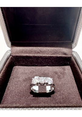 Anello Crivelli "trilogy" in oro bianco e diamanti CRV25156