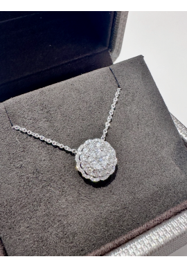 Collier Crivelli En Or Rose 18 Carats, Diamants Et Saphir - Modèle CRV212115 - Neuf Avec étiquettes