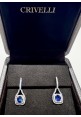 Orecchini Crivelli in oro con diamanti e zaffiri CRV25216