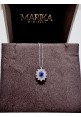 Collana Marika in oro con diamanti e zaffiro CD0710Z AR-5