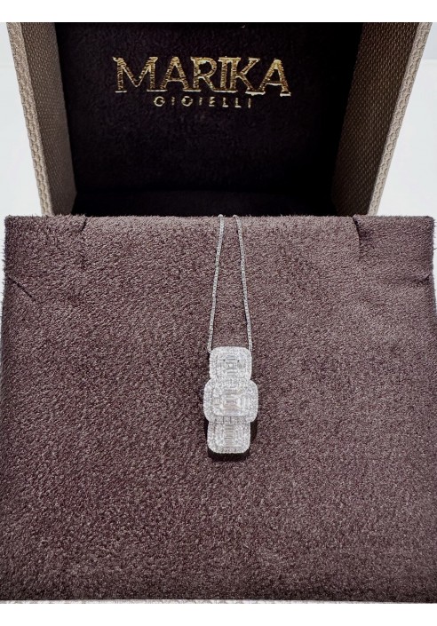 Collana Marika Trilogy in oro e diamanti CD7316-11