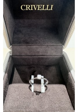 Anello "Solitario" Crivelli in oro bianco e diamante CRV263510