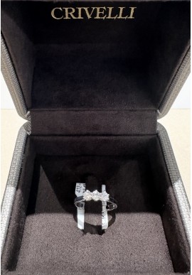 Anello "Trilogy" Crivelli in oro bianco e diamanti CRV263511