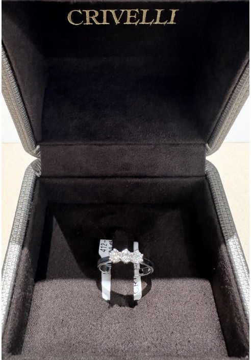 Anello "Trilogy" Crivelli in oro bianco e diamanti CRV263511