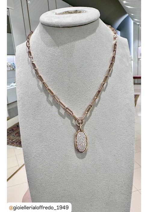 Collana Crivelli in oro rosa e diamanti CRV263500