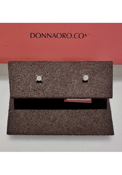 Orecchini "punto luce" Donnaoro in oro e diamanti DOL13432.016