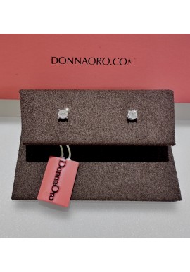 Orecchini "punto luce" Donnaoro in oro e diamanti DOL13432.036