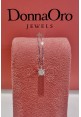 Collana "punto luce" Donnaoro in oro bianco e diamante DKPL8787.S020