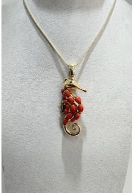 Collana SOARA in argento e corallo SOA2601