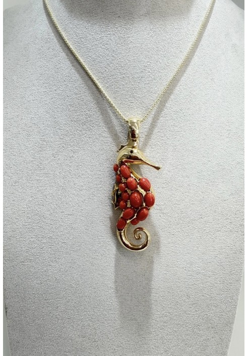Collana SOARA in argento e corallo SOA2601