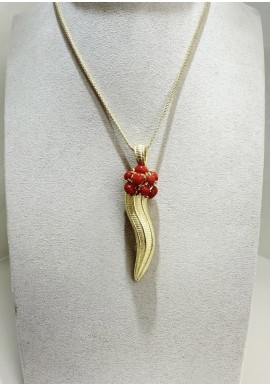  Collana SOARA in argento e corallo SOA2602
