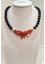  Collana SOARA in argento, corallo e onice SOA2603