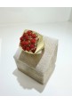 Anello SOARA in argento e corallo SOA2611