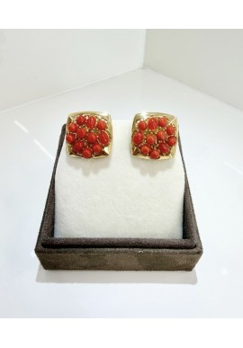 Orecchini SOARA in argento e corallo SOA2616