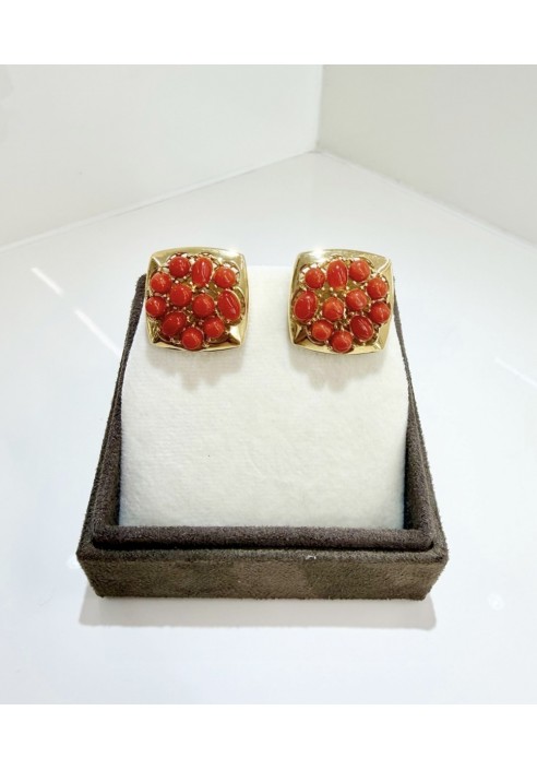Orecchini SOARA in argento e corallo SOA2616