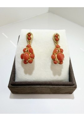 Orecchini SOARA in argento e corallo SOA2617