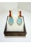  Orecchini SOARA in argento, corallo e acquamarina SOA2618