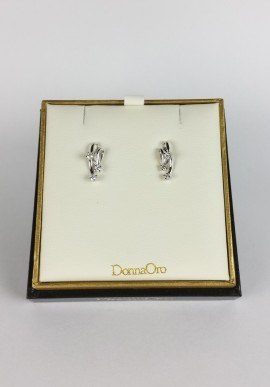 DonnaOro trilogy earrings with diamonds