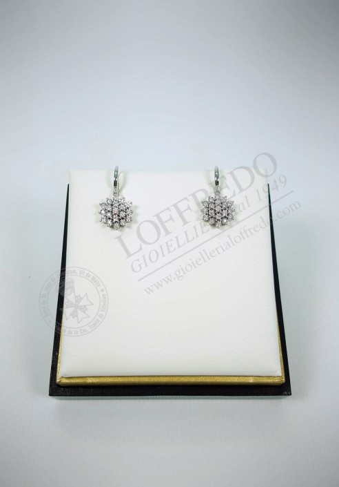 Earrings DonnaOro with diamonds mod. DFOF3584.013