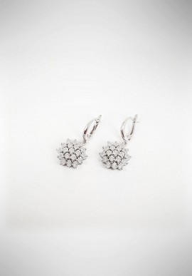 DonnaOro white gold earrings with diamonds DFOF3584.013