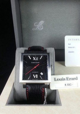 Louis Erard Heritage Automatic Leather Silver Watch - 69266AA11