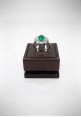 Crivelli ring with diamonds and emeralds CRV1219